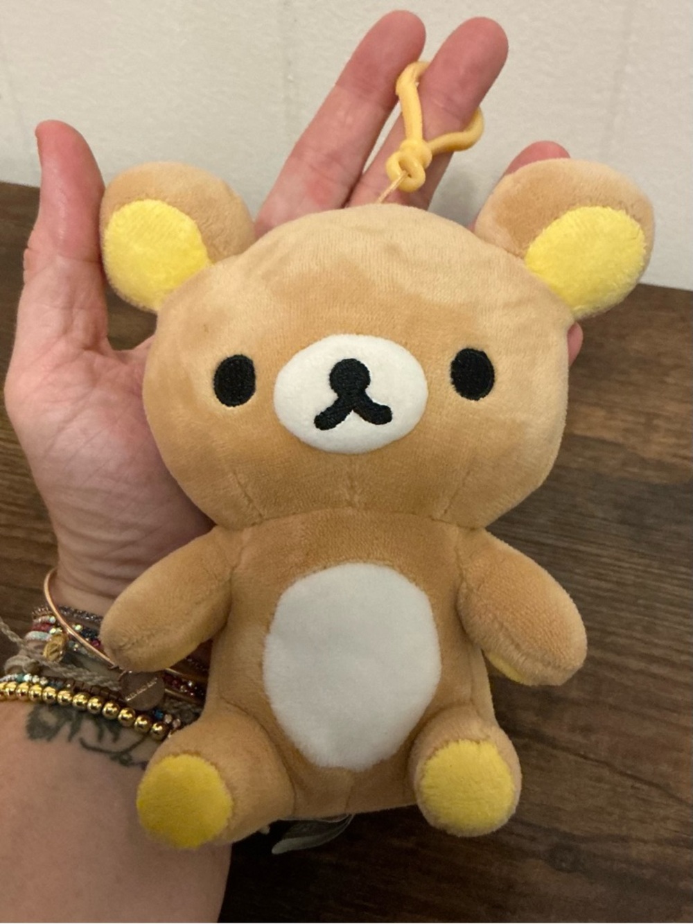 Rare HTF San-X Rilakkuma Key Chain Bag Clip Plush Toy